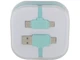 Кабель зарядный USB 3 в 1: micro USB / Lightning / Type C, Avenue, зеленый - фото № 3