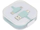 Кабель зарядный USB 3 в 1: micro USB / Lightning / Type C, Avenue, зеленый - фото № 2
