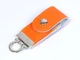 Флешка USB 2.0 на 32 Гб в виде брелока, оранжевая - фото № 2