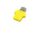 USB-флешка на 16 Гб в виде футболки, желтый - фото № 1