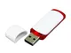 USB-флешка на 64 Гб с цветными вставками, белый, красный - фото № 2