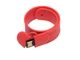 USB-флешка на 64 Гб в виде браслета, оранжевый - фото № 2