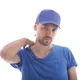 Бейсболка Atlantis Gear 5 клиньев, застежка на липучке, синяя - фото № 5