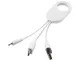 Кабель брелок 3 в 1: micro USB / Lightning / Type C, белый - фото № 1