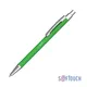 Ручка шариковая металлическая CPen Ray, soft touch, зеленая - фото № 1