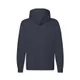 Толстовка без начеса Fruit of the loom Lightweight Hooded Sweat, темно-синяя - фото № 2