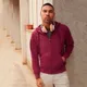 Толстовка без начеса Fruit of the loom Lightweight Hooded Sweat, темно-синяя - фото № 4