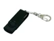 USB-флешка промо на 32 Гб с поворотным механизмом и однотонным металлическим клипом, черный - фото № 1