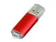 USB-флешка на 64 Гб с прозрачным колпачком, красный - фото № 1