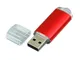 USB-флешка на 64 Гб с прозрачным колпачком, красный - фото № 2