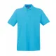 Поло мужское Fruit of the Loom Premium Polo 180, бирюзовое - фото № 1