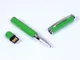 Флешка USB 2.0 на 64 Гб в виде ручки с мини чипом, зеленая/ металлик - фото № 1