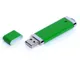 Флешка USB 3.0 на 32 Гб Промо, классическая форма, зеленая - фото № 1