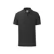 Поло мужское Fruit of the Loom Iconic Polo 180, черное - фото № 1
