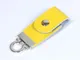 Флешка USB 2.0 на 64 Гб в виде брелока, желтая - фото № 2