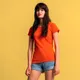 Футболка женская Fruit of the Loom Ladies Iconic 150, серая - фото № 8