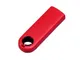 Флешка USB 2.0 на 8 Гб Промо, полуовальная форма, выдвижной механизм, черная/ красная - фото № 2