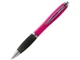 Ручка шариковая пластиковая Nash, черная / ярко-розовая - фото № 1