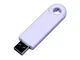 Флешка USB 2.0 на 32 Гб Промо, полуовальная форма, выдвижной механизм, белая - фото № 1