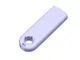 Флешка USB 2.0 на 64 Гб Промо, выдвижной механизм, белая - фото № 2