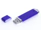 Флешка USB 3.0 на 128 Гб Промо, классическая форма, фиолетовая - фото № 1
