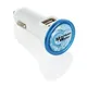 Автомобильное зарядное устройство с 2-мя разъемами USB, синий, белый - фото № 8