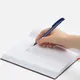 Ручка шариковая пластиковая Ritter-Pen Clear Solid, синяя - фото № 4
