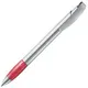 Ручка шариковая пластиковая Lecce Pen X-9 SAT, серебристая / красная - фото № 1
