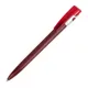 Ручка шариковая пластиковая Lecce Pen Kiki Frost Silver, фростированная бордо - фото № 1