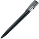 Ручка шариковая пластиковая Lecce Pen Kiki Frost Silver, фростированная черная - фото № 1