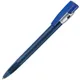 Ручка шариковая пластиковая Lecce Pen Kiki Frost Silver, фростированная синяя - фото № 1