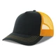 Бейсболка Atlantis Rapper Canvas-S, 5 клиньев, черная / желтая - фото № 4