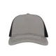 Бейсболка Atlantis Rapper Canvas-S, 5 клиньев, серая / черная - фото № 7