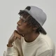 Бейсболка Atlantis Snap Back-S, 6 клиньев, пластиковая застежка, белая - фото № 6