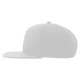 Бейсболка Atlantis Snap Back-S, 6 клиньев, пластиковая застежка, белая - фото № 3