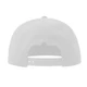 Бейсболка Atlantis Snap Back-S, 6 клиньев, пластиковая застежка, белая - фото № 4