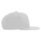 Бейсболка Atlantis Snap Back-S, 6 клиньев, пластиковая застежка, белая - фото № 2