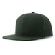 Бейсболка Atlantis Snap Back-S, 6 клиньев, пластиковая застежка, темно-зеленая - фото № 1