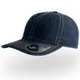 Бейсболка Atlantis Dad Hat 6 клиньев, темная джинс - фото № 1