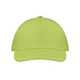 Бейсболка из хлопка, 5 клиньев, салатовая - фото № 5