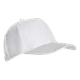 Бейсболка из полиэстера Stan 10P, 5 клиньев, 150 гр/м2, белая - фото № 1