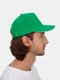 Бейсболка Sol's Long Beach, ярко-зеленая/ белая - фото № 9