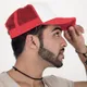 Бейсболка Atlantis Rapper, ярко-красная/ белая - фото № 5