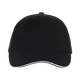 Бейсболка с кантом Stan 11K, 5 клиньев, 280 гр/м2, черная - фото № 3