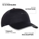 Бейсболка с кантом Stan, 5 клиньев, 330 гр/м2, черная - фото № 3