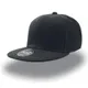 Бейсболка Atlantis Snap Back 6 клиньев, плоский козырек, черная - фото № 1