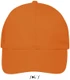Бейсболка Sol's Buffalo, 260 гр/м2, оранжевая - фото № 1