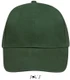 Бейсболка Sol's Buffalo, 260 гр/м2, темно-зеленая - фото № 1
