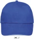 Бейсболка Sol's Buffalo, 260 гр/м2, ярко-синяя / белая - фото № 1