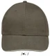 Бейсболка Sol's Buffalo, темный хаки / бежевая - фото № 1
